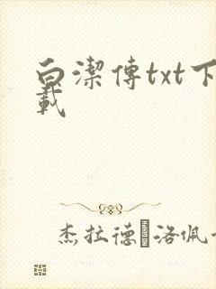 白洁传txt下载封面