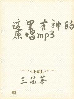 这里有神的同在原唱mp3封面