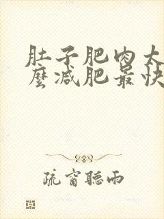肚子肥肉太多怎么减肥最快