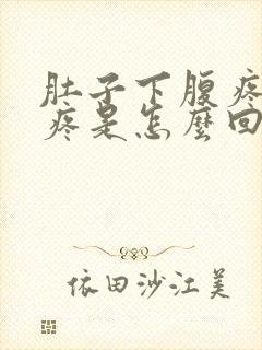 肚子下腹疼腰也疼是怎么回事封面