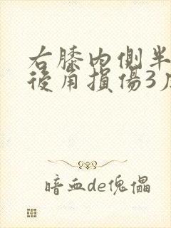 右膝内侧半月板后角损伤3度怎么治