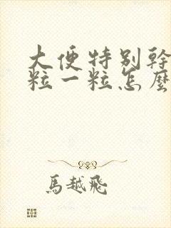 大便特别干硬一粒一粒怎么调理
