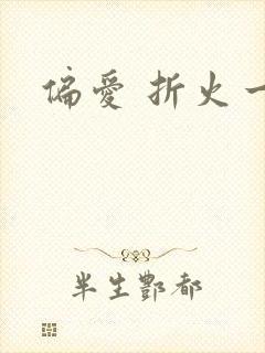偏爱 折火一夏封面