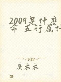 2009是什么命 五行属什么