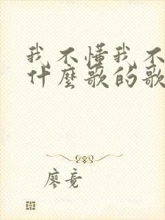 我不懂我不能是什么歌的歌词