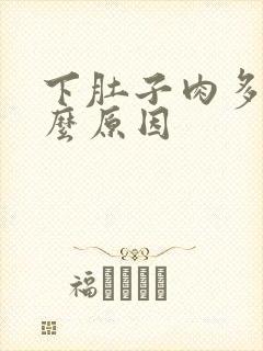 下肚子肉多是什么原因