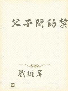 父子间的禁忌封面