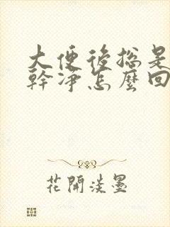 大便后总是擦不干净怎么回事