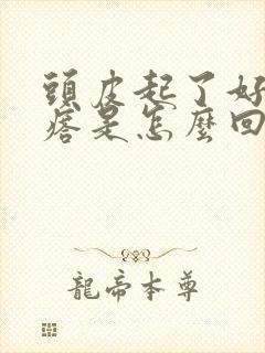 头皮起了好多疙瘩是怎么回事