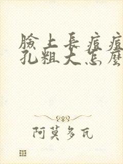 脸上长痘痘还毛孔粗大怎么办