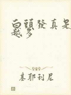 白头发真是越染越多封面