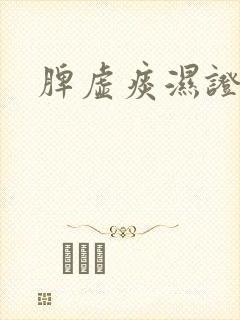 脾虚痰湿证中药
