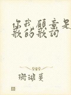 你我愿意是哪首歌的歌词