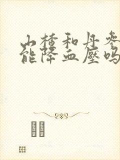 山楂和丹参泡水能降血压吗