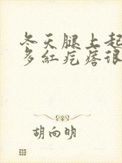 冬天腿上起了好多红疙瘩很痒