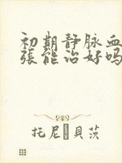 初期静脉血管曲张能治好吗