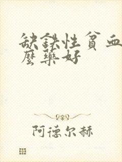 缺铁性贫血吃什么药好