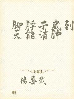 脚脖子崴到了几天能消肿