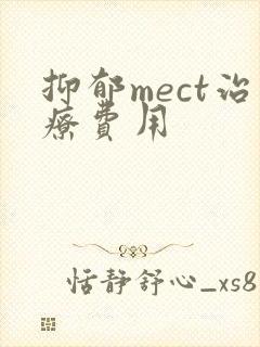抑郁mect治疗费用