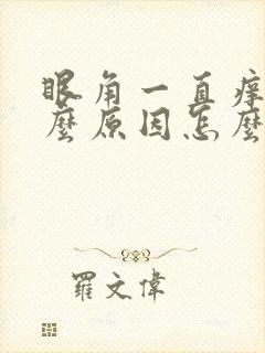眼角一直痒是什么原因怎么办封面