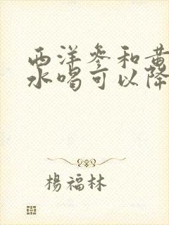 西洋参和黄芪泡水喝可以降血糖吗