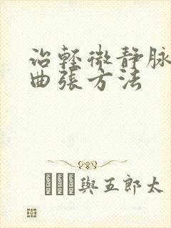 治轻微静脉血管曲张方法封面