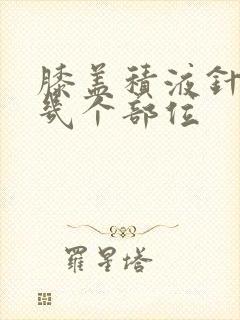 膝盖积液针灸哪几个部位