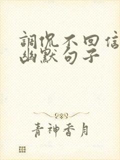 调侃不回信息的幽默句子