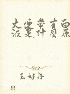 大便带有白色粘液是什么原因
