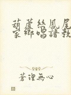 葫芦丝凤尾竹的家乡唱谱教学