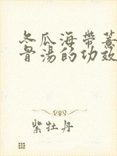 冬瓜海带薏仁排骨汤的功效与作用