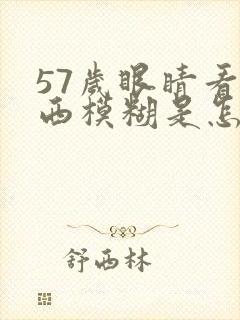 57岁眼睛看东西模糊是怎么回事