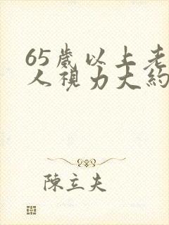 65岁以上老年人视力大约范围