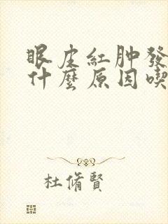 眼皮红肿发痒是什么原因吃什么药
