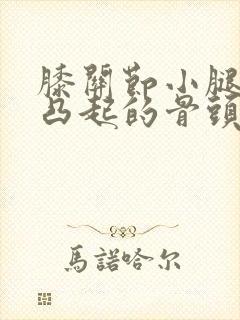 膝关节小腿外侧凸起的骨头走路疼怎么回事