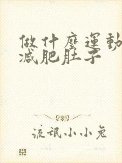 做什么运动可以减肥肚子