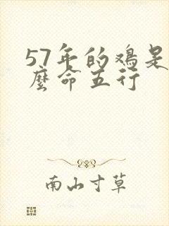 57年的鸡是什么命五行