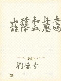 山楂和丹参泡水能降血压吗