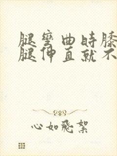 腿弯曲时膝盖疼腿伸直就不疼