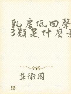 乳房低回声结节3类是什么意思