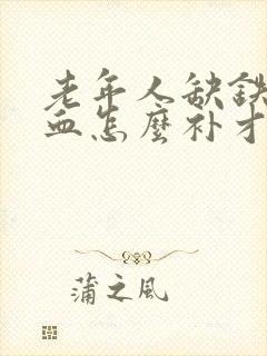 老年人缺铁性贫血怎么补才快才好