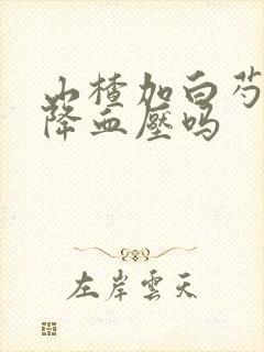 山楂加白芍可以降血压吗