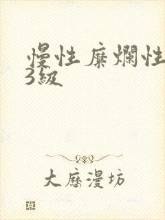 慢性糜烂性胃炎3级