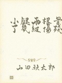 小腿两根骨头断了几级伤残