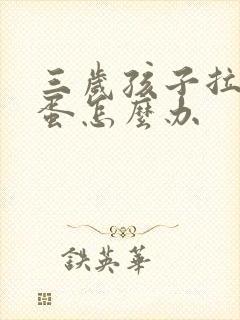 三岁孩子拉羊屎蛋怎么办封面