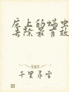 床上的螨虫怎么去除最有效