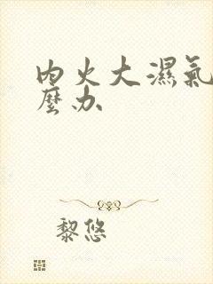 内火大湿气重怎么办封面