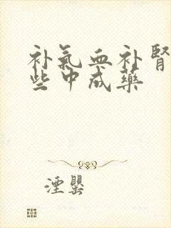 补气血补肾阳哪些中成药