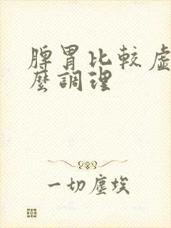 脾胃比较虚弱怎么调理
