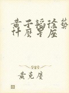 黄子韬徐艺洋是什么星座